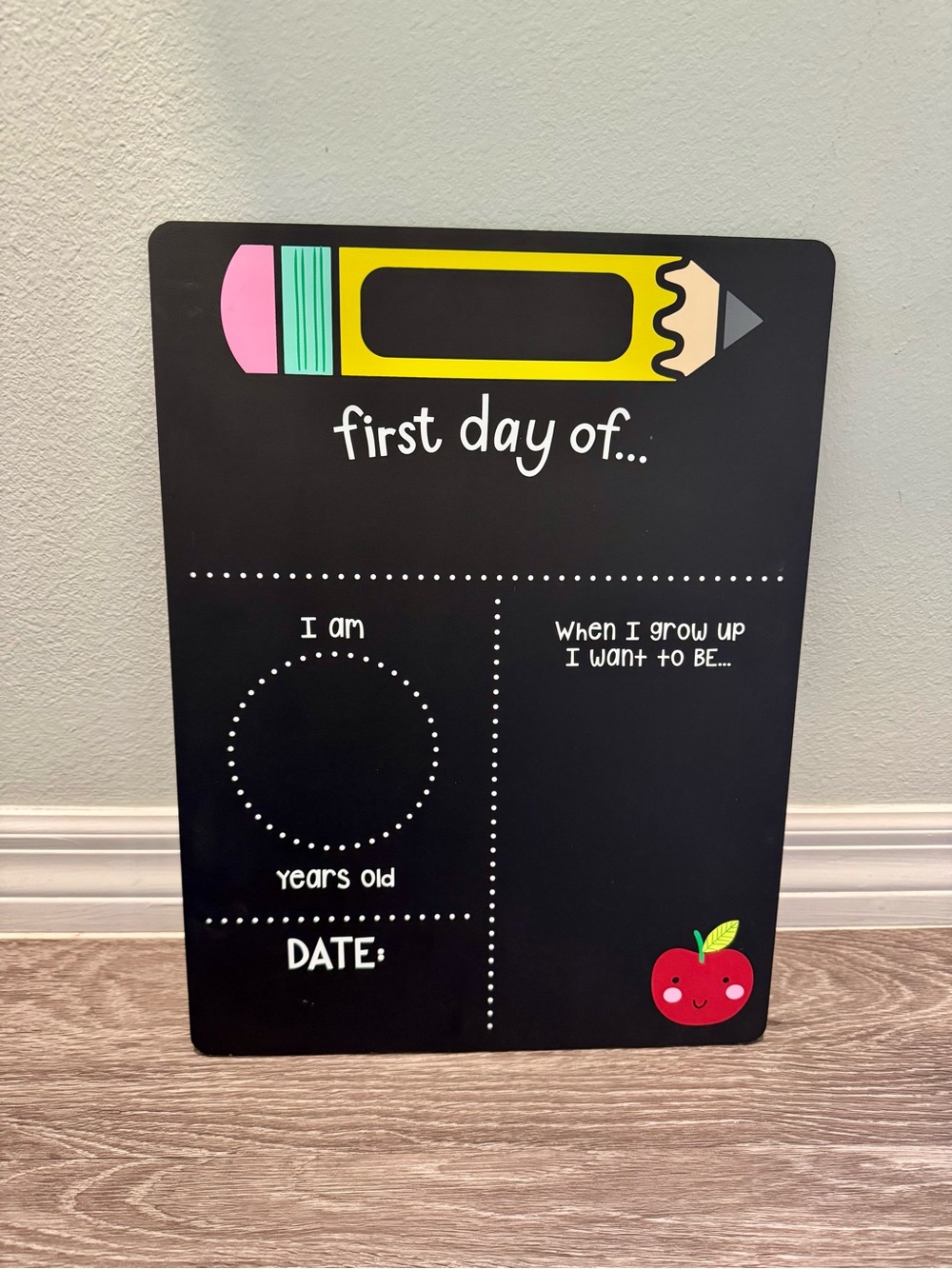 Reversible First and Last Day of school sign